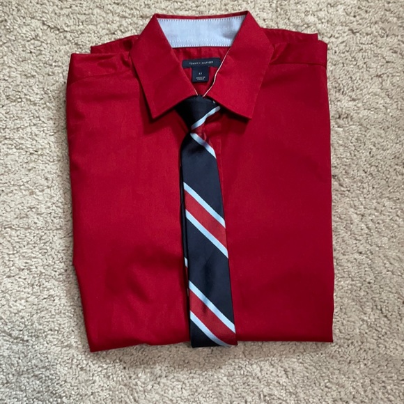 Tommy Hilfiger Other - 🥳HP🥳Boys Tommy Hilfiger button down shirt w/ tie
